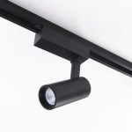Black 20W Spot Track Light, White Lighting