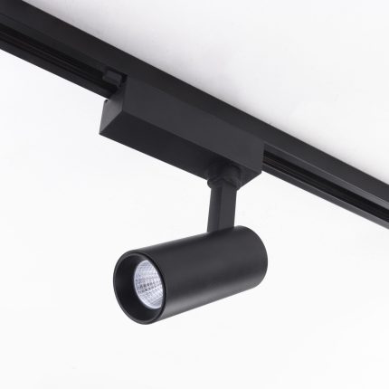 Black 20W Spot Track Light, White Lighting