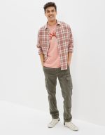 قميص إفريداي ناعم بنقش مربعات