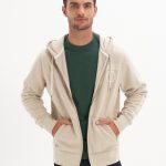 هودي بسحاب مزين بطبعة