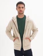 هودي بسحاب مزين بطبعة