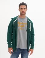 هودي بسحاب مزين بطبعة