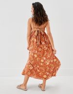 ⁦فستان ميدي برباط من الخلف⁩ - الصورة ⁦3⁩