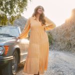 فستان بتصميم قميص ميدي بأكمام طويلة