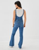 ⁦أفرول دنيم مرن بأرجل عريضة⁩ - الصورة ⁦2⁩