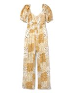 ⁦جمبسوت كورسيت بأكمام منفوخة ومزين بالزهور⁩ - الصورة ⁦2⁩